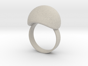 VESICA PISCIS Ring Nº3 in Natural Sandstone