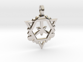 FLAME OF DESTINY in Rhodium Plated Brass