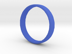 Simple Ring in Blue Processed Versatile Plastic