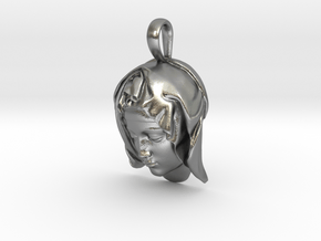 MICHELANGELO'S PIETÀ necklace pendant in Natural Silver