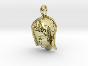 MICHELANGELO'S PIETÀ necklace pendant in 18k Gold Plated Brass