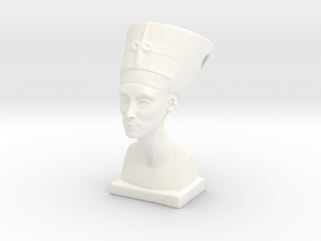 Nefertitti pendant in White Processed Versatile Plastic