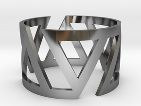 VOLTA Women Ring [Multiple Sizes] in Fine Detail Polished Silver