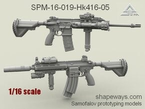 1/16 SPM-16-019-Hk416-05 H&K416 Variant V in Clear Ultra Fine Detail Plastic