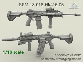 1/18 SPM-18-018-Hk416-05 H&K416 Variant V in Clear Ultra Fine Detail Plastic
