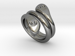 Ring Cobra 14 - Italian Size 14 in Fine Detail Polished Silver