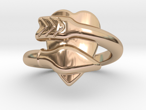 Cupido Ring 14 - Italian Siize 14 in 14k Rose Gold Plated Brass