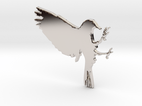 Bird Pendant in Platinum