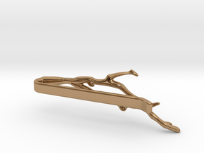 Branch Tie Clip in Polished Brass
