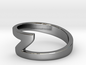 Zee Ring in Fine Detail Polished Silver