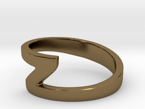 Zee Ring in Polished Bronze