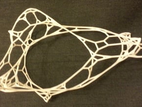 Self-Intersecting Fractal Network in White Natural Versatile Plastic
