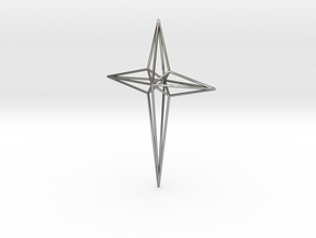 Star 7x5x1 D1 in Fine Detail Polished Silver