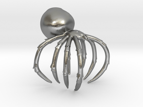 Spider Ring  in Natural Silver