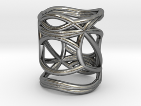 INTERSECTION Ring Nº5 in Polished Silver