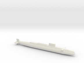  HMS Resolution SSBN, Full Hull, 1/1800 in White Natural Versatile Plastic