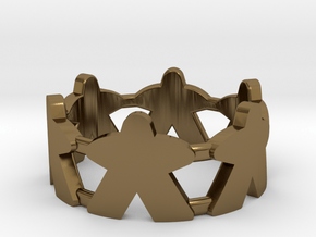 Meeple ring, several sizes in Polished Bronze: 8 / 56.75