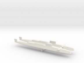  HMS Resolution SSBN x 2, 1/2400 in White Natural Versatile Plastic