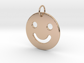 Happy-Face Pendant in 14k Rose Gold