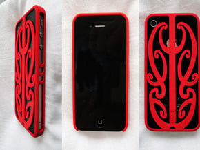 Maori Iphone 4 Cover in Purple Processed Versatile Plastic