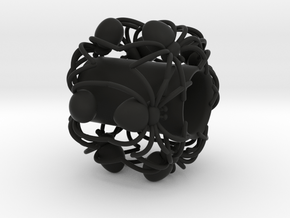Spider pendant Charm 3D Model in Black Natural Versatile Plastic