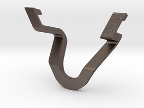 iPad Stand in Polished Bronzed Silver Steel