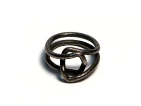Loop size 7 in Polished Bronzed Silver Steel