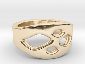 Frohr Design Ring Easy Style in 14k Gold Plated Brass