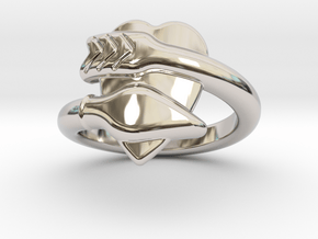 Cupido Ring 19 - Italian Size 19 in Rhodium Plated Brass