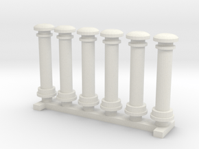 Tender Ventilation Columns in White Natural Versatile Plastic