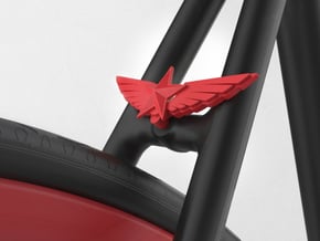 Wings & Star in Red Processed Versatile Plastic