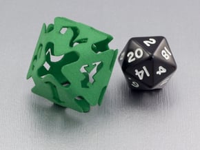 Big die 8 / d8 26 mm / dice set in Green Processed Versatile Plastic