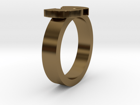 Wu Ring 17mm (Inner Diameter) in Polished Bronze