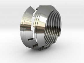 Custom 18mm inner diameter ring in Fine Detail Polished Silver