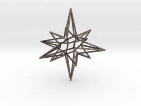 Star-Stag-14 in Polished Bronzed Silver Steel