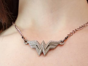 Wonder Woman in Polished Bronzed Silver Steel