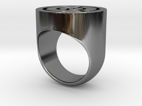 Maze Ring in Fine Detail Polished Silver