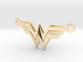 Wonder Woman in 14k Gold Plated Brass