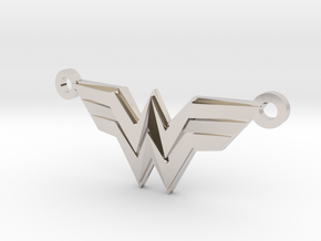 Wonder Woman in Rhodium Plated Brass