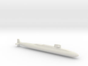 USS Lafayette SSBN, Full Hull, 1/1800 in White Natural Versatile Plastic