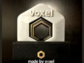 Voxel Material Sample Stand in White Natural Versatile Plastic