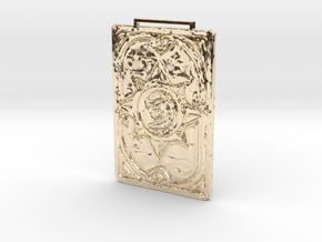 Hearthstone Card - Necklace in 14k Gold Plated Brass