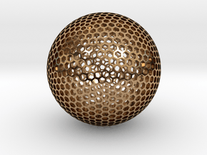 Goldberg Sphere  in Polished Brass