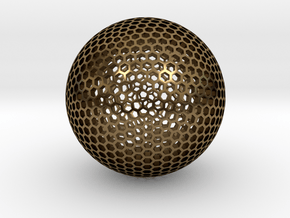 Goldberg Sphere  in Polished Bronze