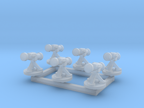 6mm Missile Launchers (x6) in Smooth Fine Detail Plastic