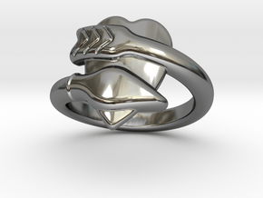 Cupido Ring 25 - Italian Size 25 in Fine Detail Polished Silver