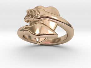 Cupido Ring 25 - Italian Size 25 in 14k Rose Gold Plated Brass