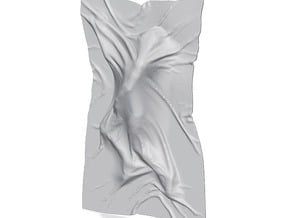 Shroud shape penholder 003 in Tan Fine Detail Plastic