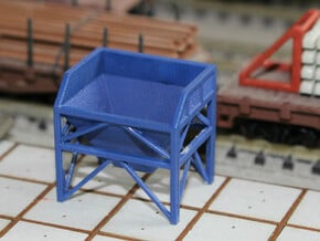 N Scale Aggregate Hopper Small in Smooth Fine Detail Plastic