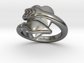 Cupido Ring 26 - Italian Size 26 in Fine Detail Polished Silver